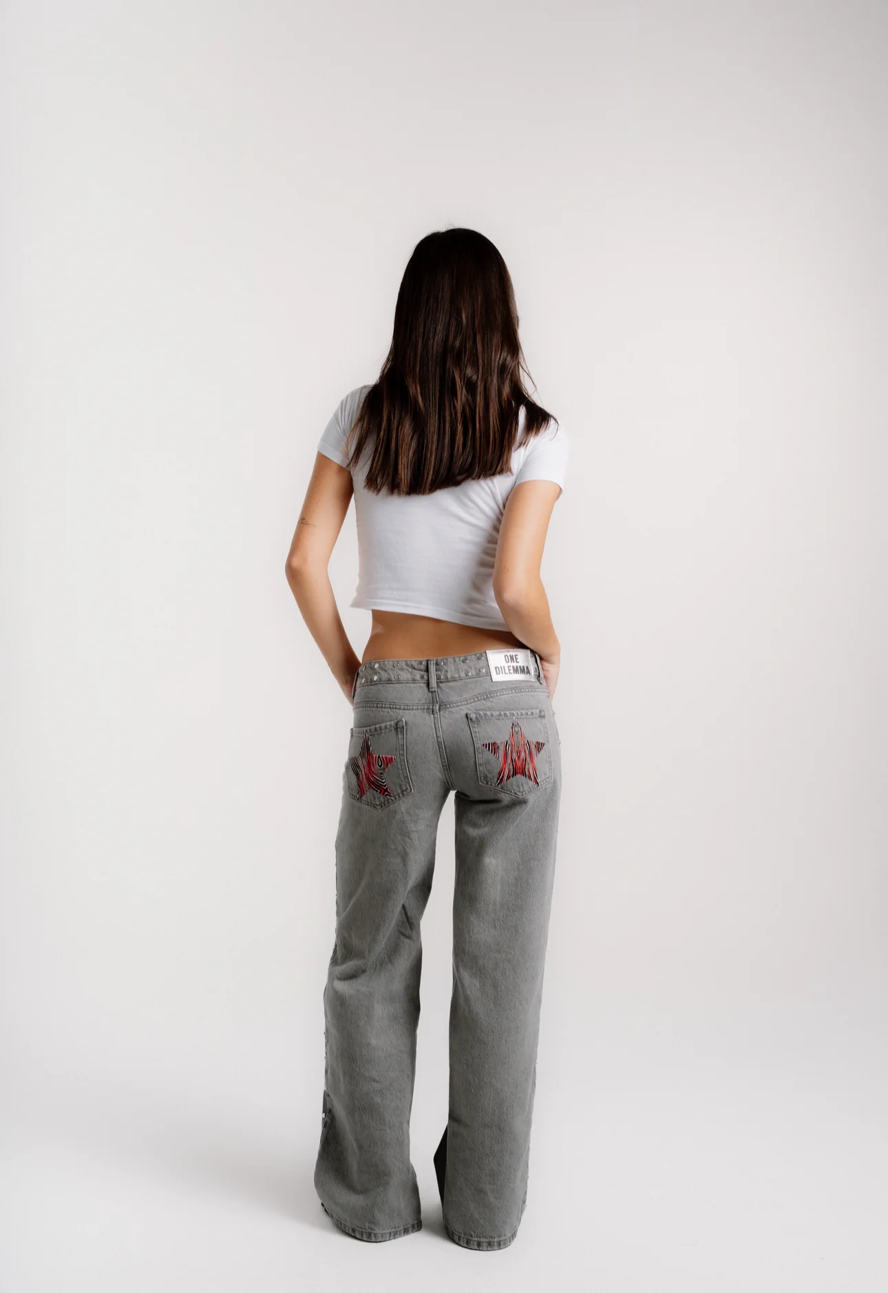 GREY JEANS ZEBRA STAR - Image 4