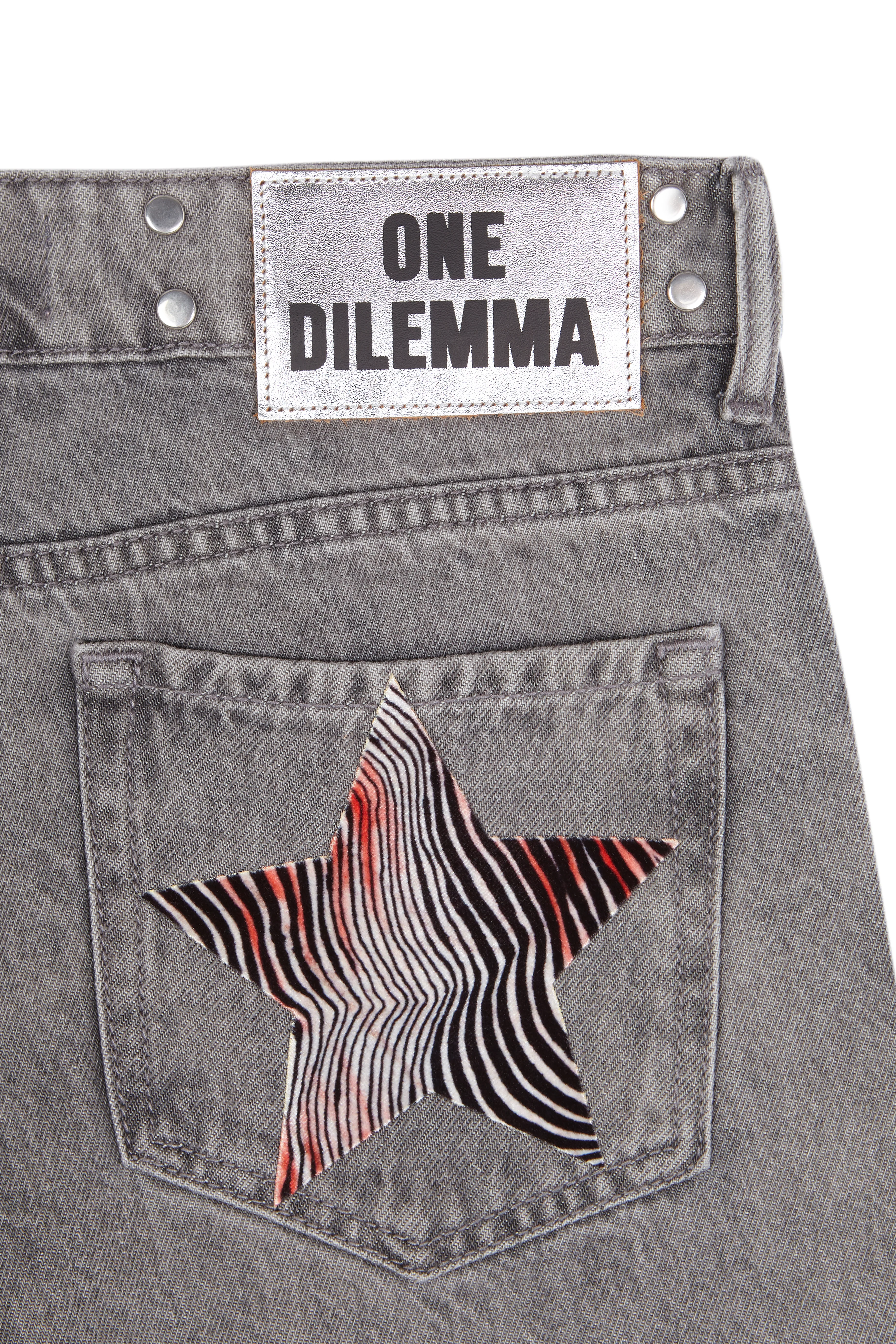 GREY JEANS ZEBRA STAR - Image 5