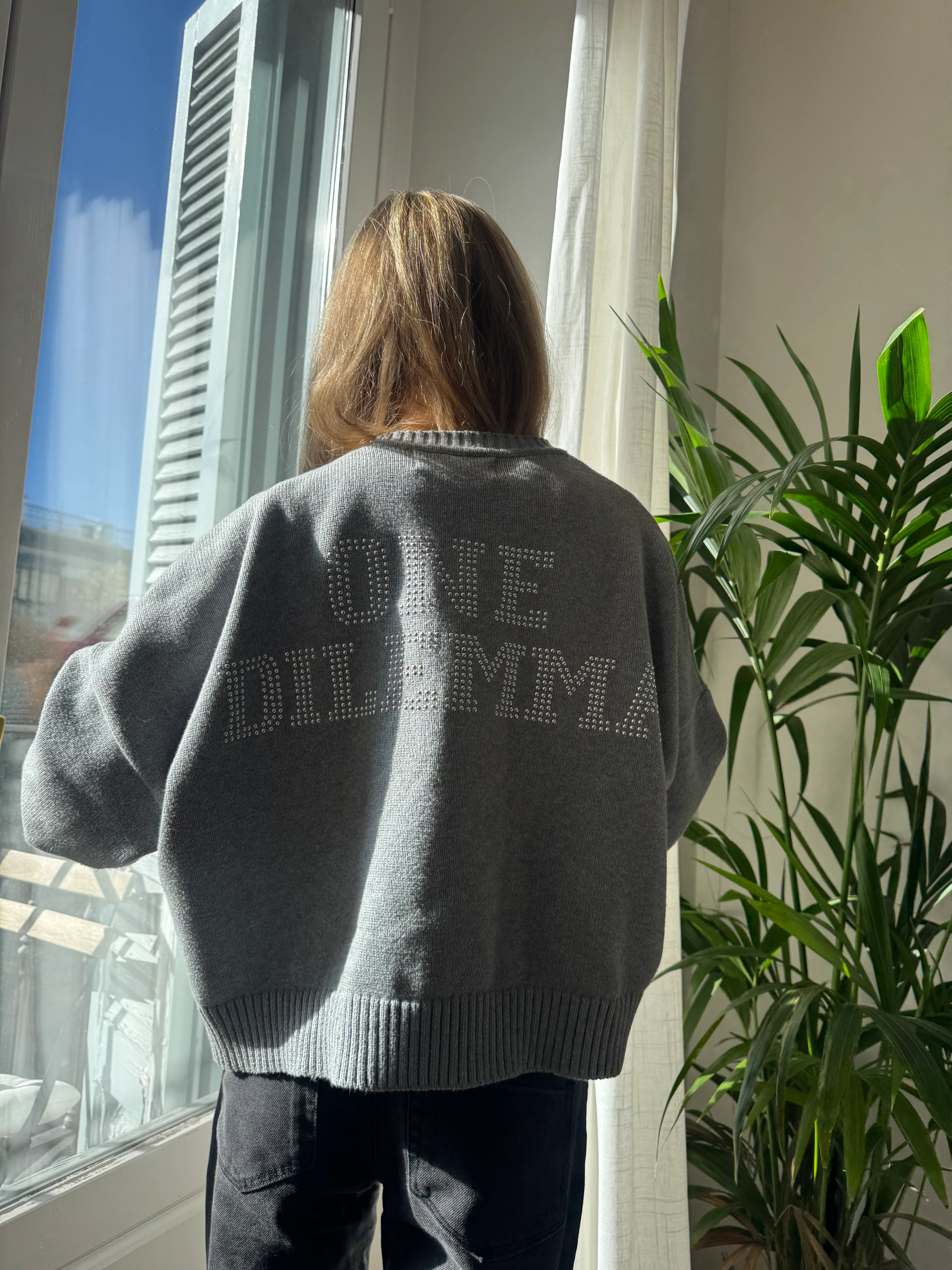 GREY SHINY CARDIGAN - Image 4