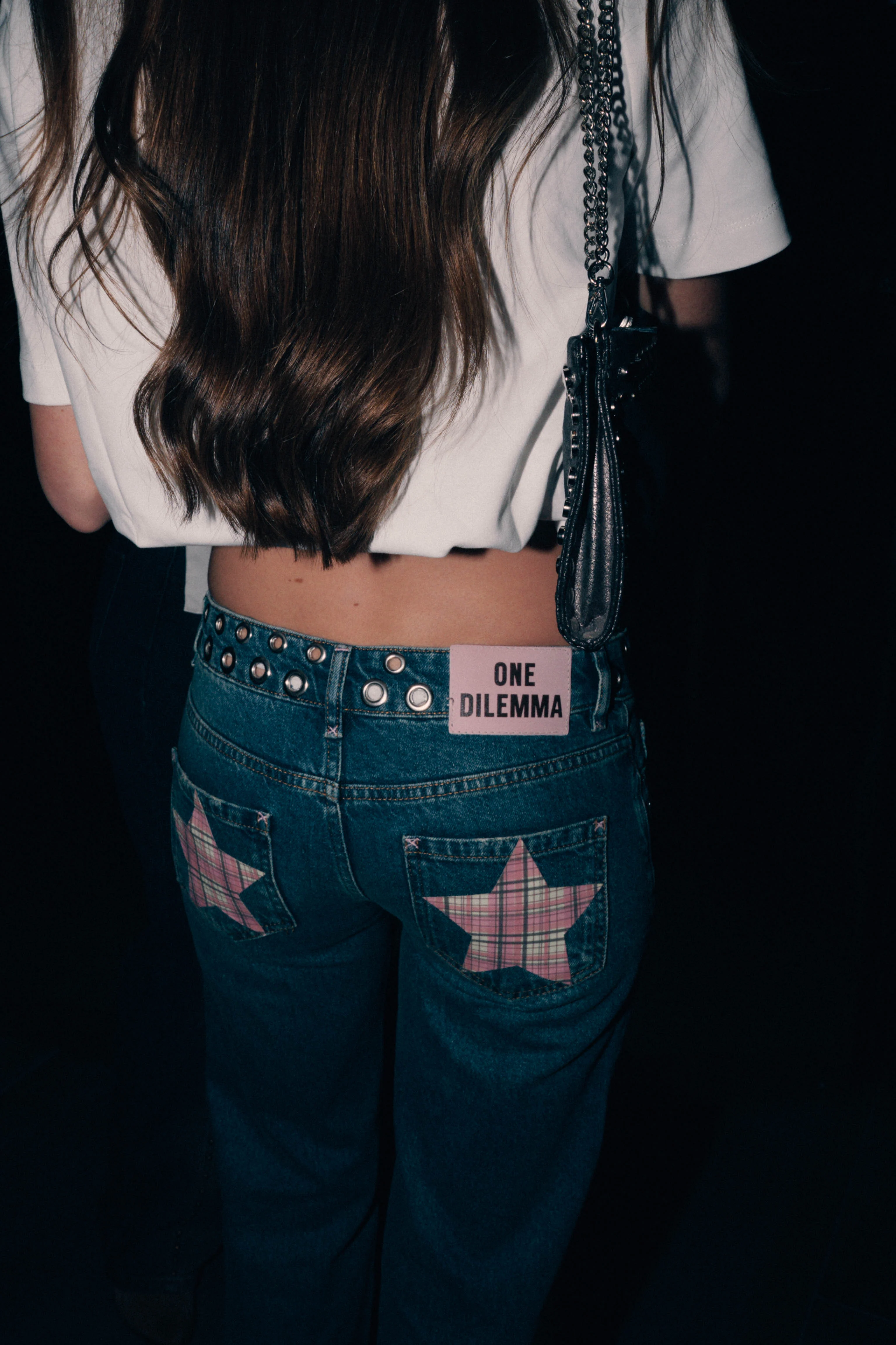JEANS STRAIGHT HOLE STUDS - Image 8