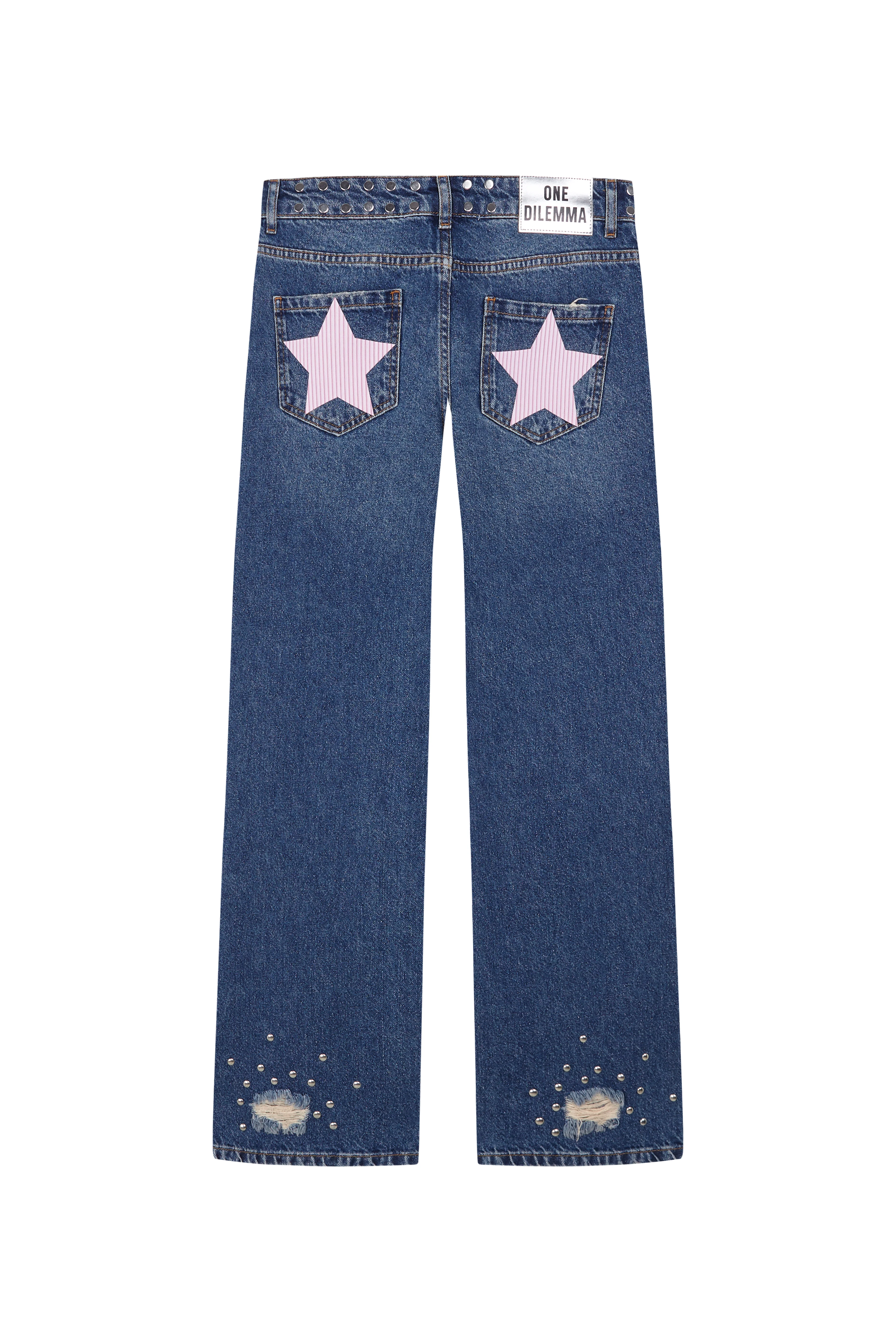 RIPPED STRAIGHT JEANS - Image 3